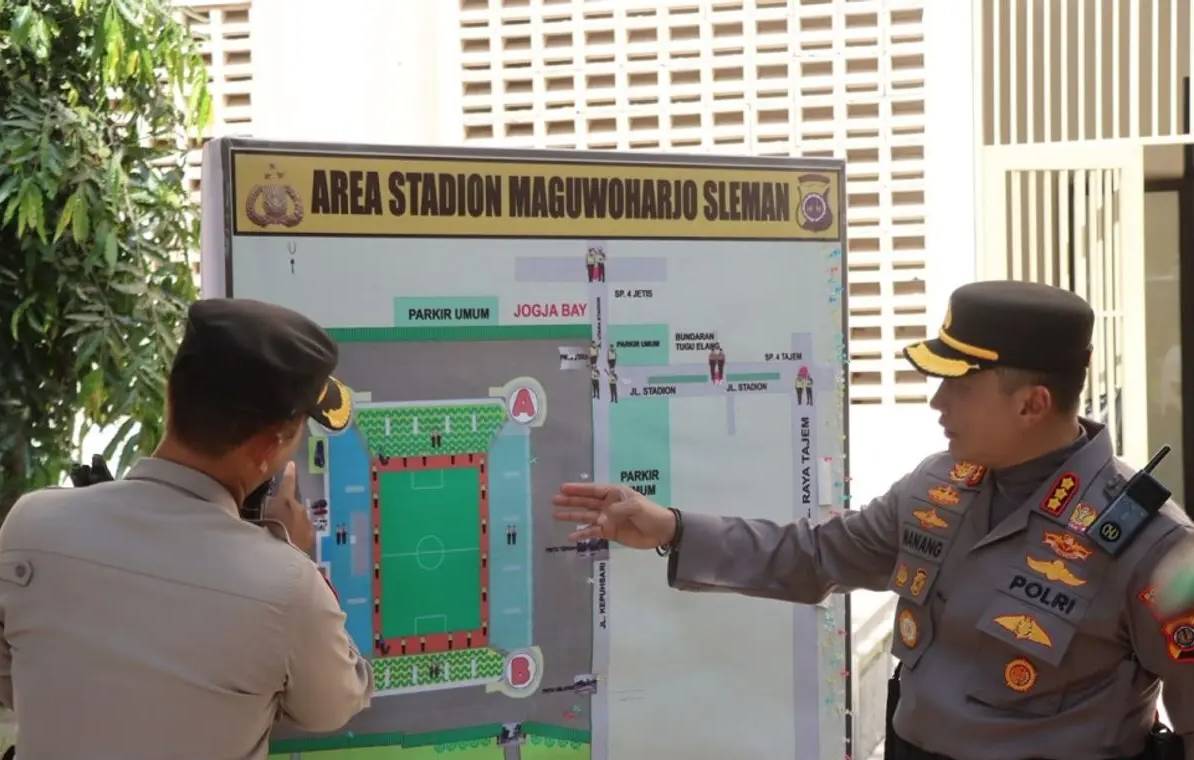 Polda DIY Kerahkan Personel Gabungan Amankan Laga PSS Sleman vs PSM Makassar