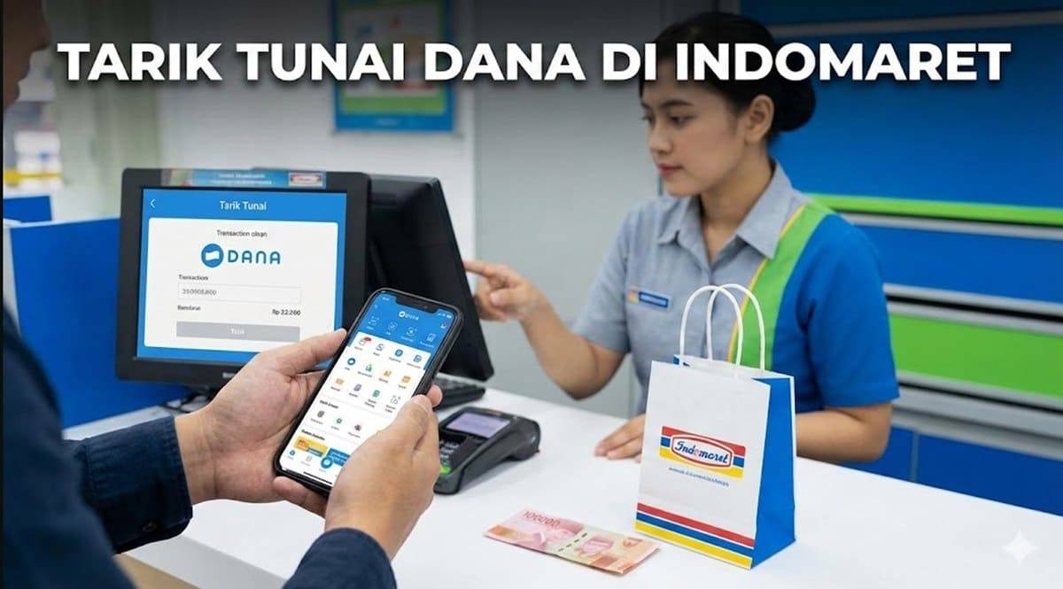 Cara Tarik Tunai DANA di Indomaret Terbaru 2026, Ini Syarat dan Biaya