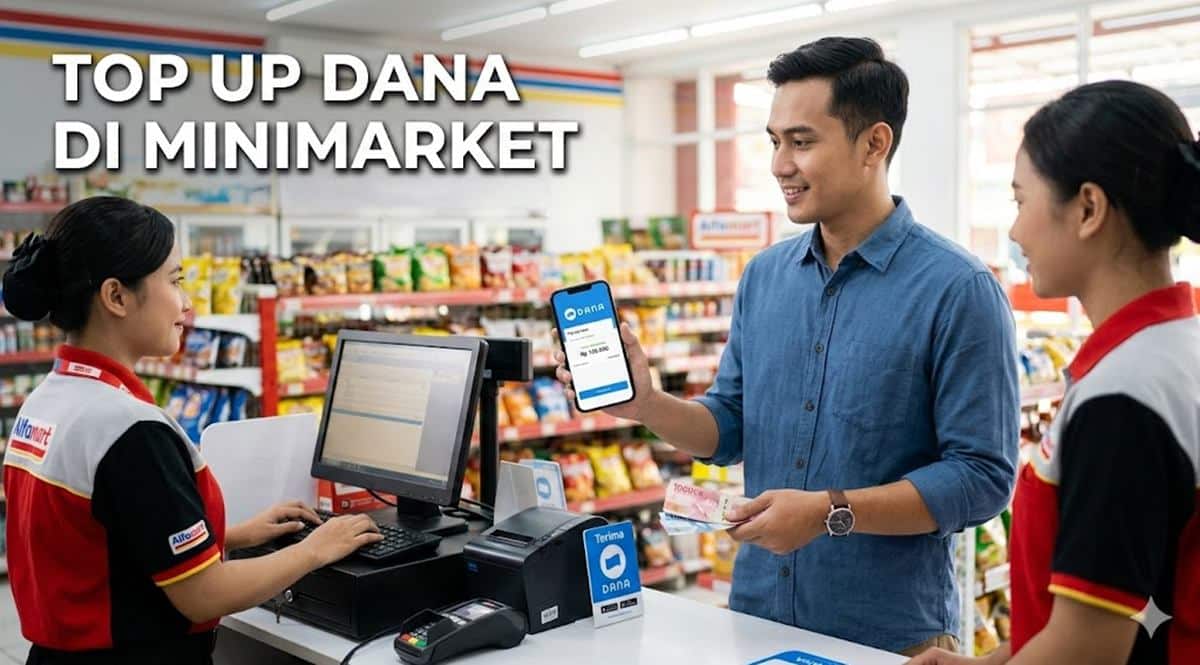 Cara Top Up Saldo DANA Lewat Minimarket 2026, Praktis di Alfamart dan Indomaret