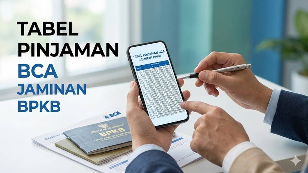 Tabel Pinjaman Bank BCA Jaminan BPKB Lengkap 2026, Simulasi Cicilan & Syarat Terbaru