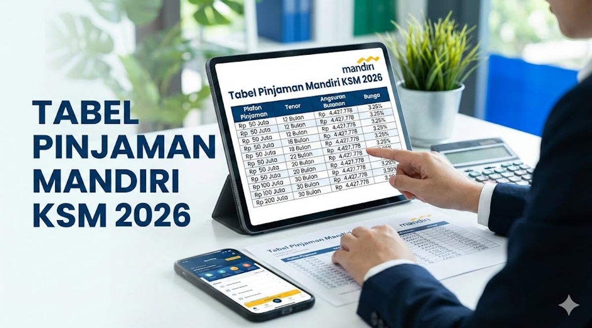 Tabel Pinjaman Mandiri KSM 2026 Lengkap, Ini Simulasi Angsuran dan Syarat Terbaru