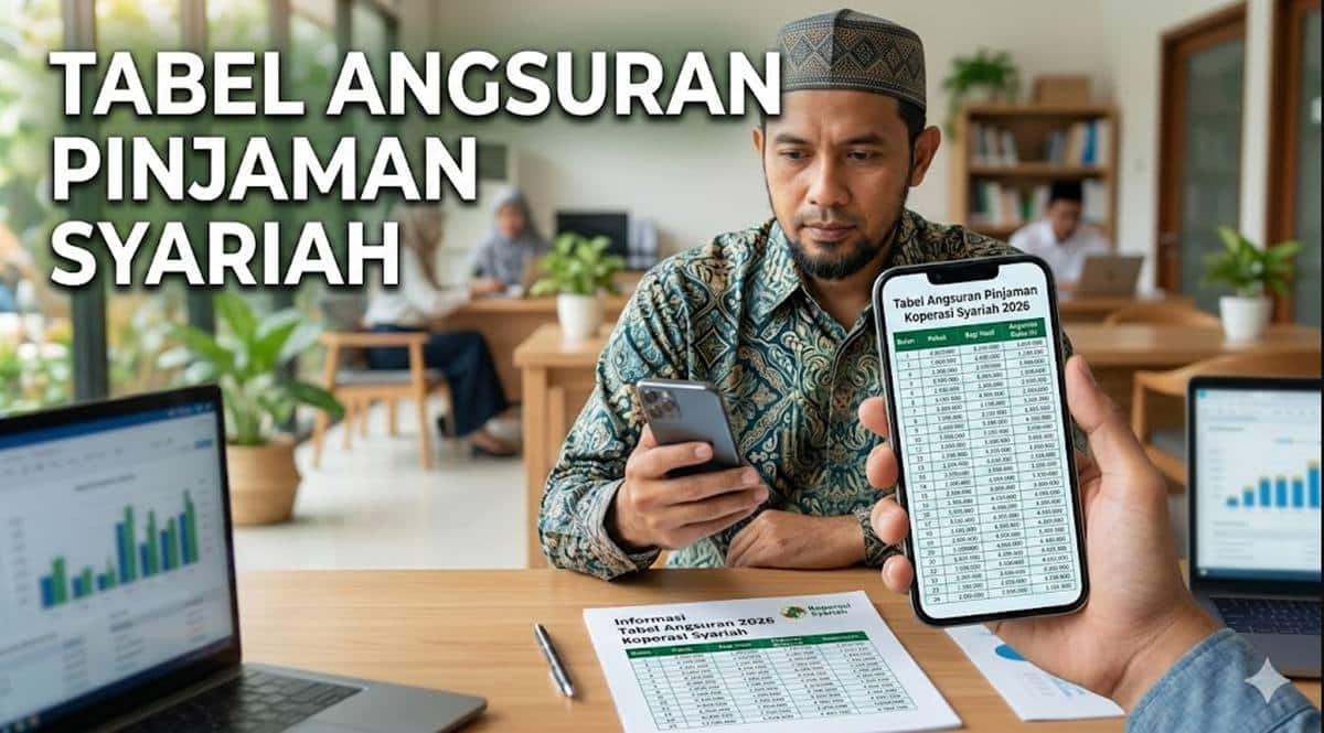 Tabel Angsuran Pinjaman Koperasi Syariah 2026 Terbaru Simulasi Cicilan & Margin Lengkap!