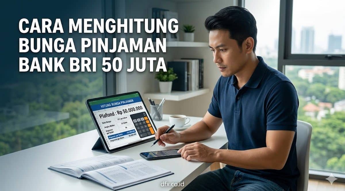 Cara Menghitung Bunga Pinjaman Bank BRI 50 Juta, Ini Simulasi Cicilan Lengkap 2026